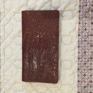Mulberry Brown Crocodile Leather Wallet